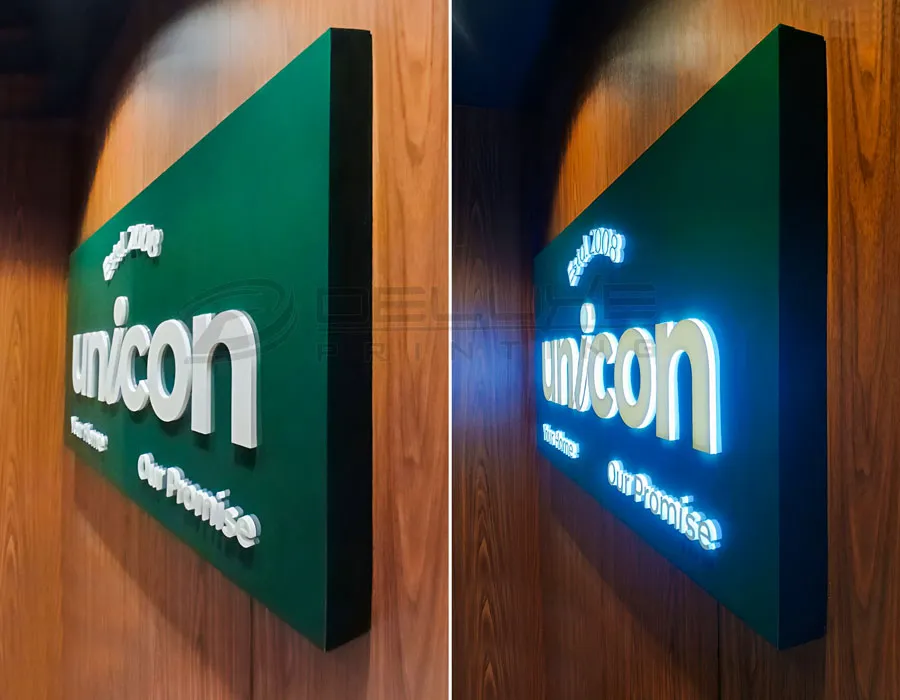 Aluminum Box with Acrylic Letters Sign Board Lahore