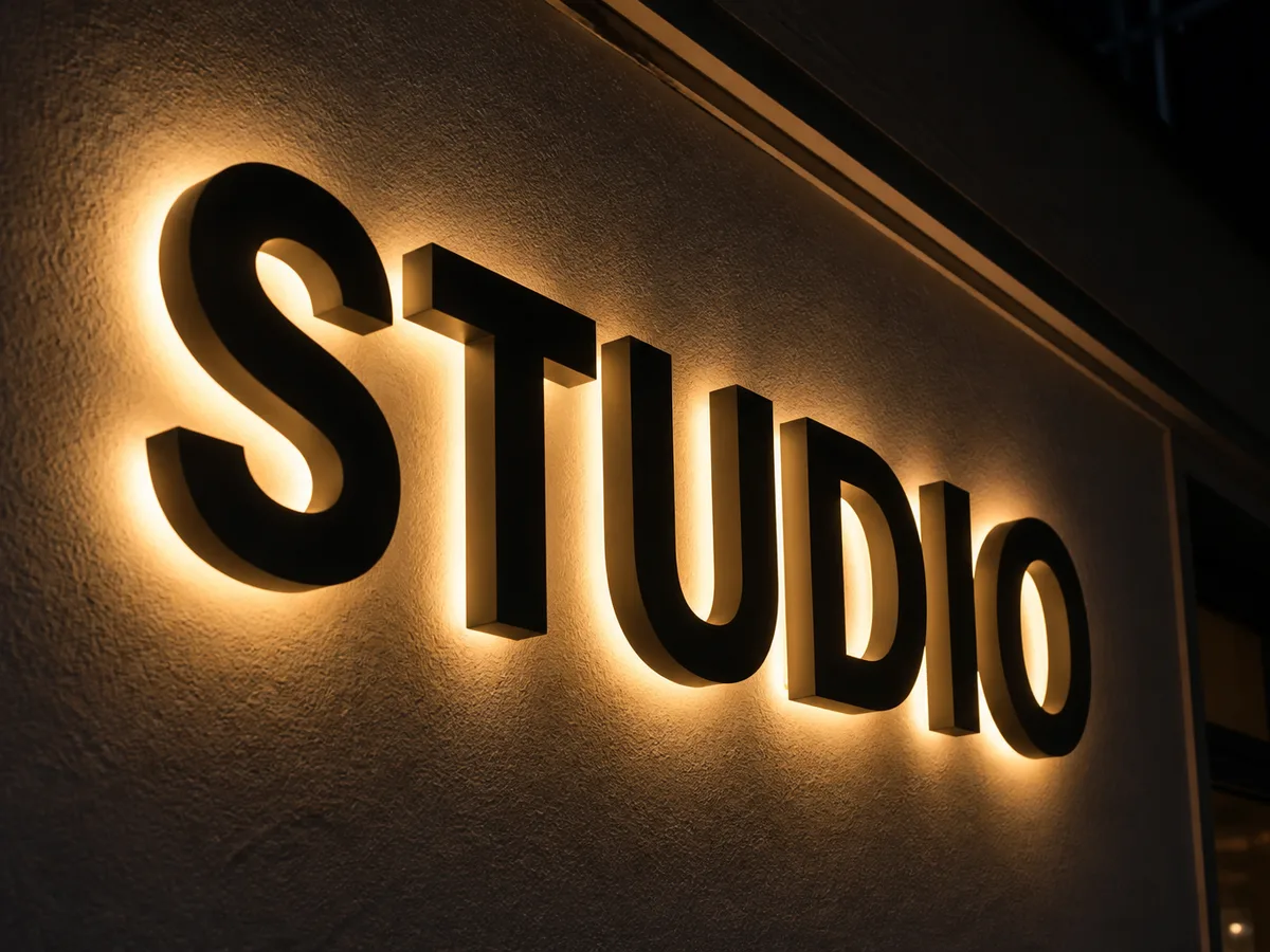 Aluminum Backlit Signage