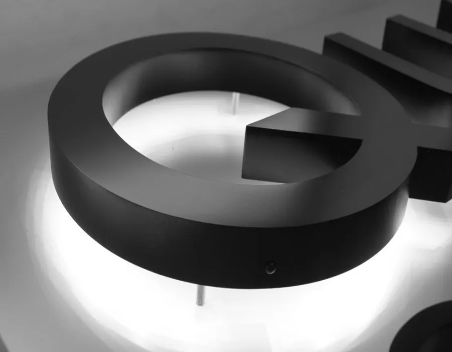 Aluminum Backlit Signage
