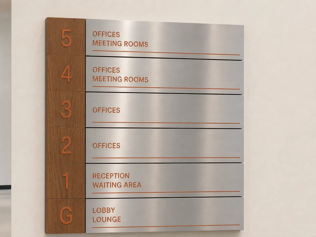Aluminum Profile Board + Vinyl Cut Letters Signage Lahore