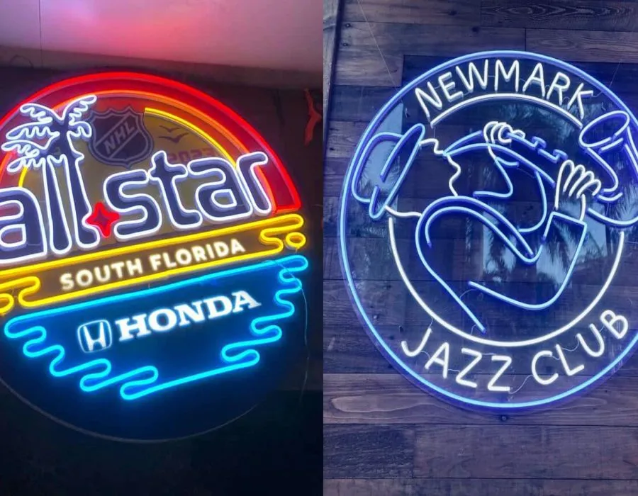 Aluminum Box with LED Neon Sign Board Lahore