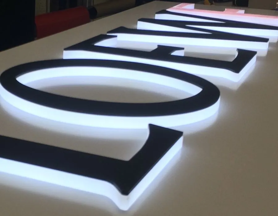 Aluminum Powder Coated Box Sign Board Lahore