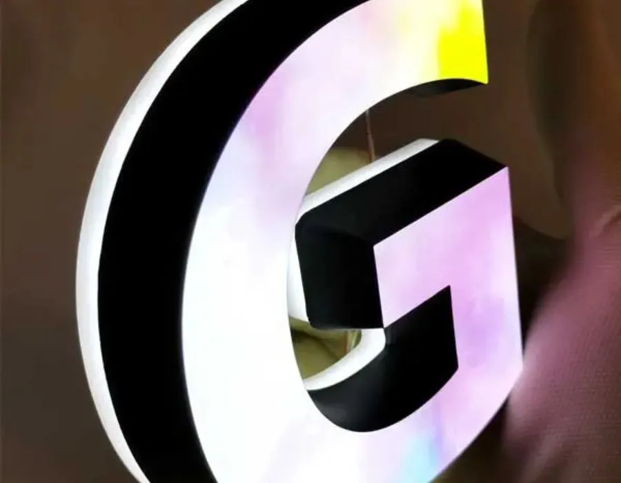 Aluminum Powder Coated Outlit Signage Lahore