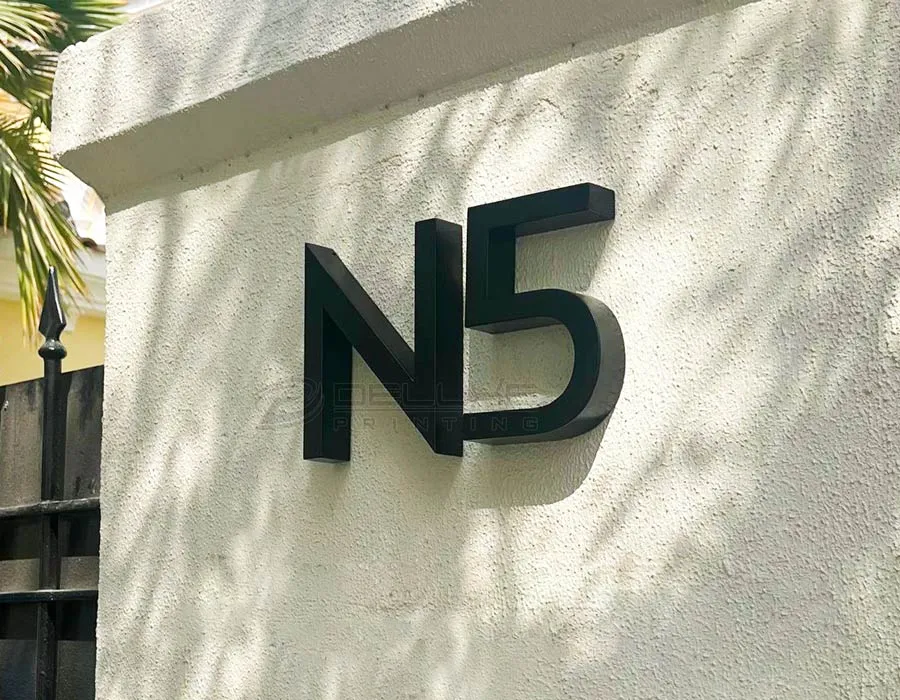 Aluminum Unlit Signage