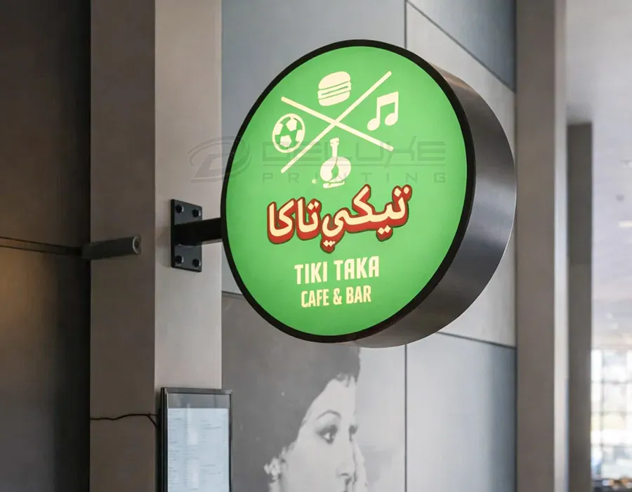 Wall Sign Light Box with Digital Printed Vinyl Lahore 