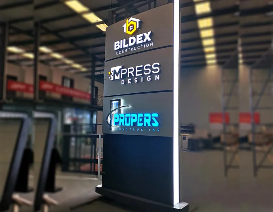 Backlit Direction / Wayfinding Signage Lahore