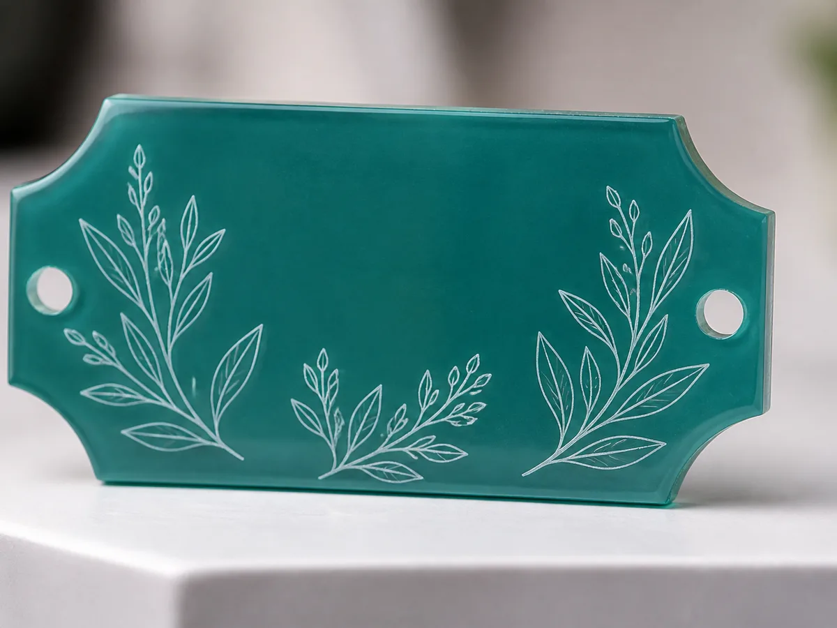 Colored Acrylic with Laser Engraved Labels Lahore
