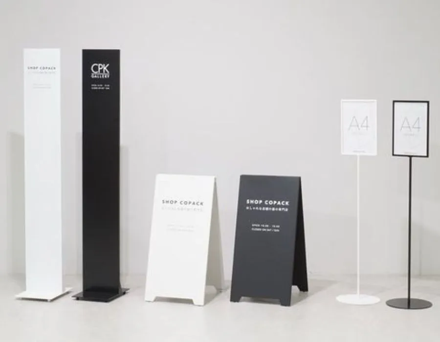 Metal Stands with Colored Vinyl Letters Lahore