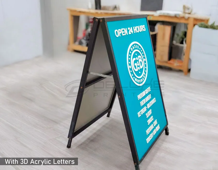 PVC Stands with Colored Vinyl Letters Lahore