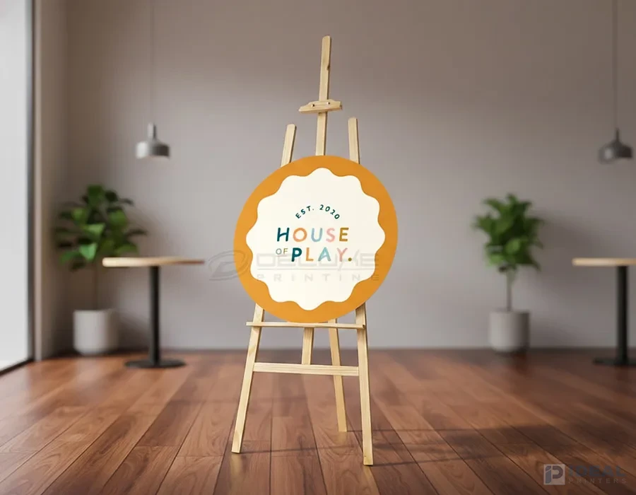 Wooden Stand with Vinyl Cut Letters / Digital Printing Lahore