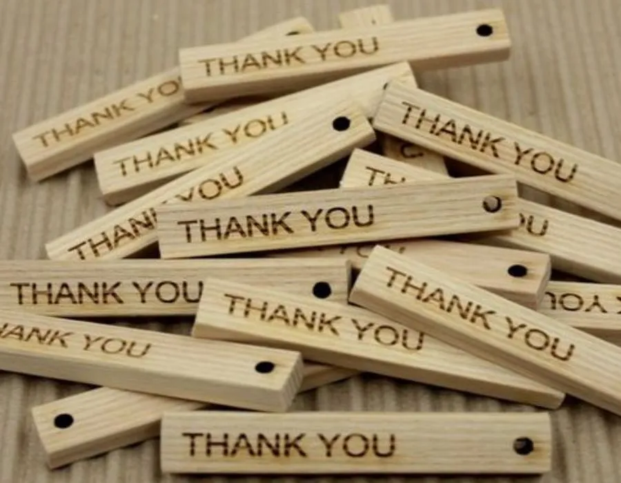 Solid Wooden Label with Engraving Lahore