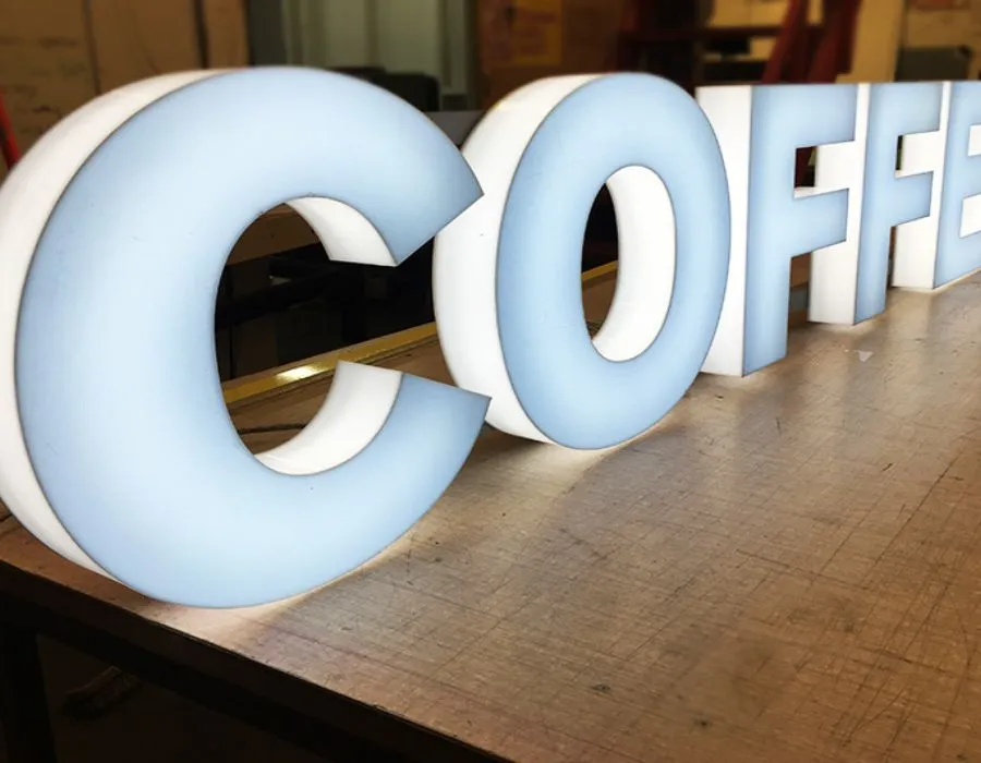 Acrylic with front and side light Letters Lahore