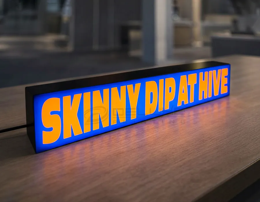 Hanging Light Box with Acrylic Letters Lahore