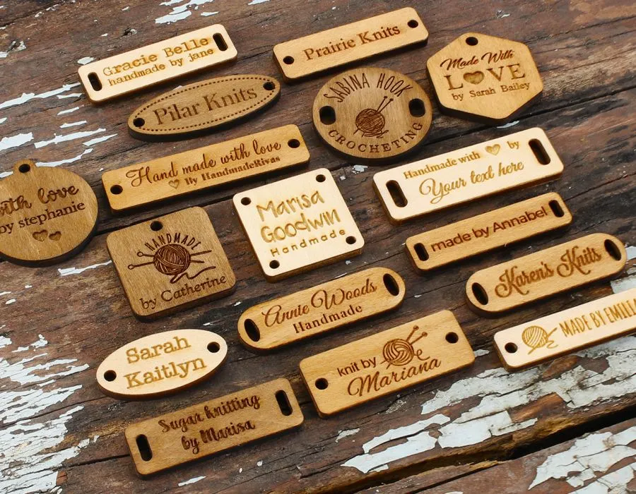 Wooden Sheet Label with Laser Engraving Lahore