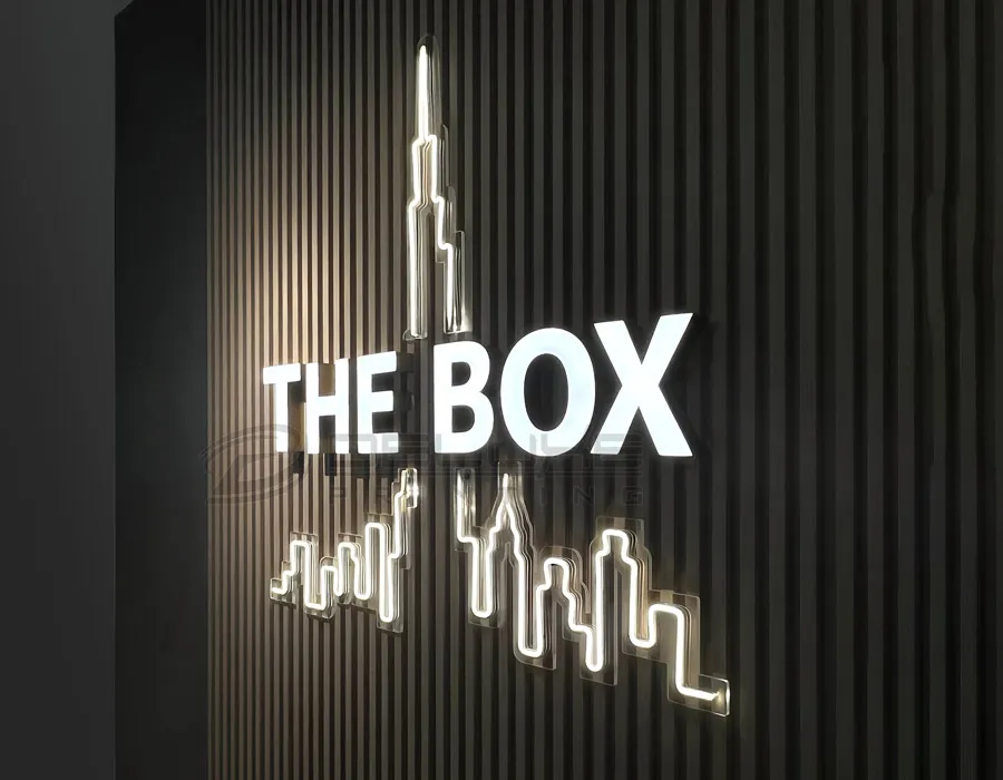 Acrylic Base with LED Neon Letters Sign Board Lahore