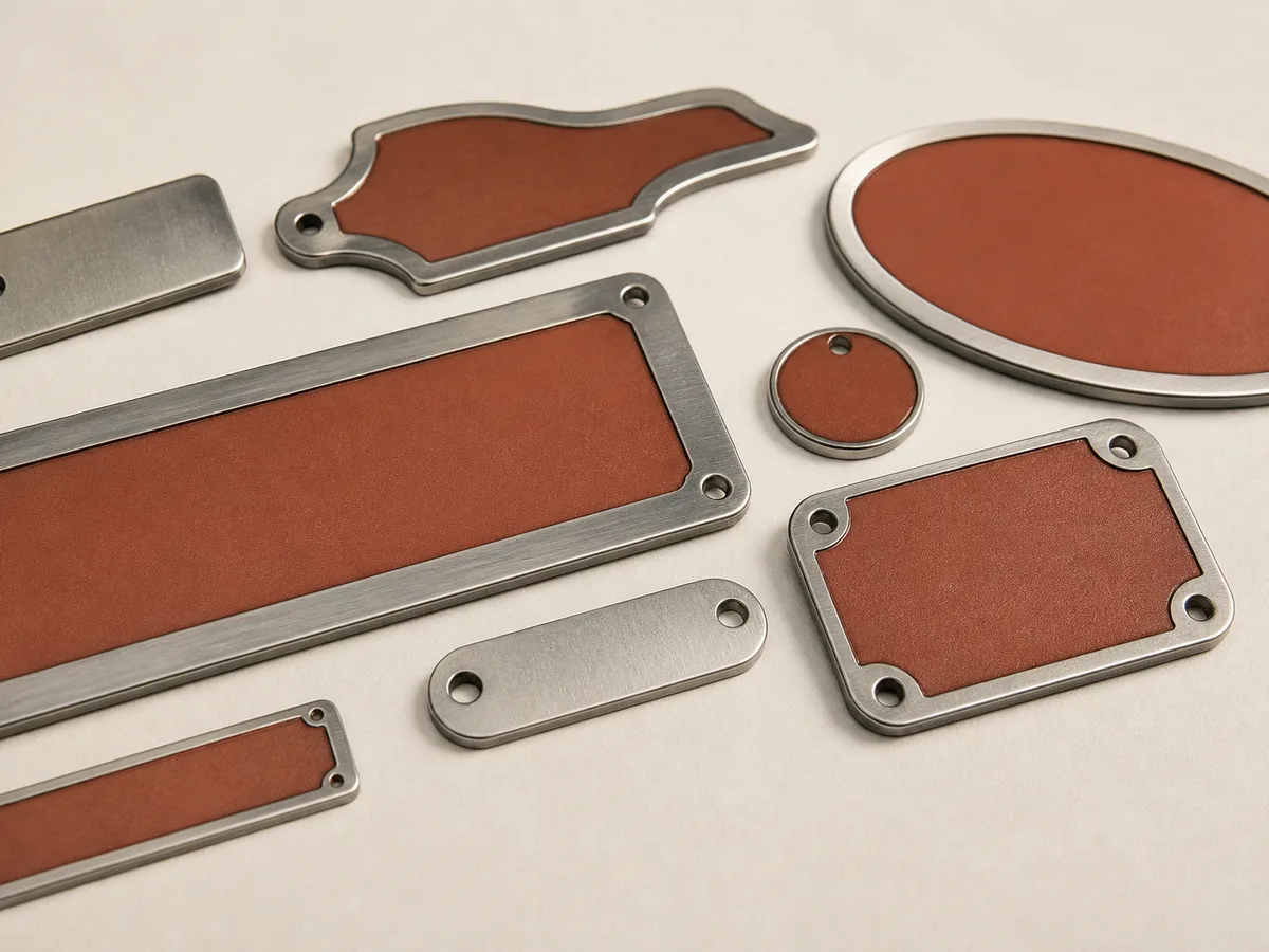 Aluminum Brush Finish with Etching & Coloring letters Lahore