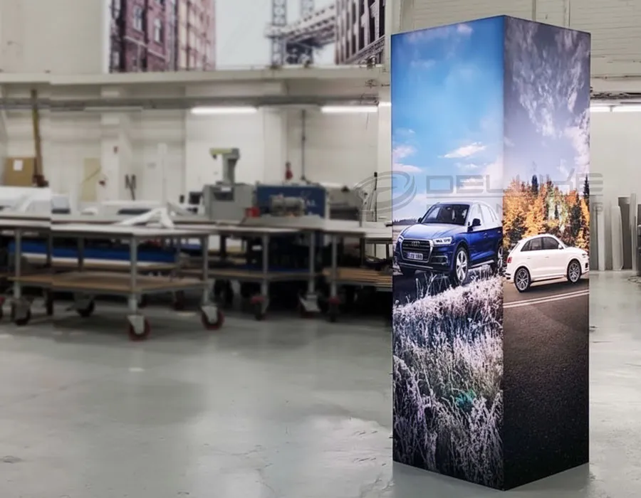 Pillar Fabric Light Box Lahore