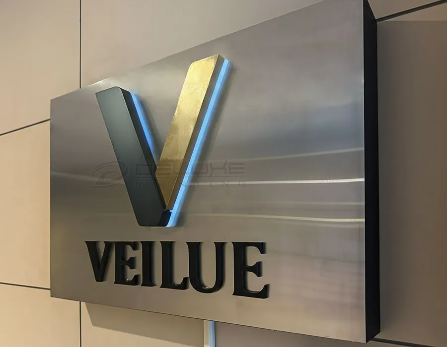 SS Brush Finish Outlit Signage Lahore