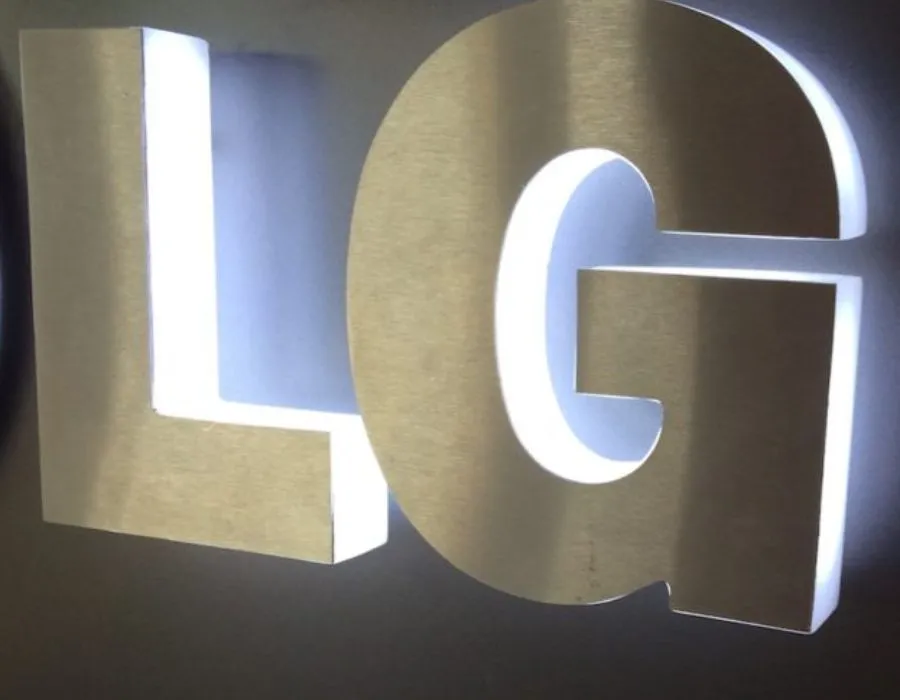 SS Box with SS Letters Sign Board Lahore