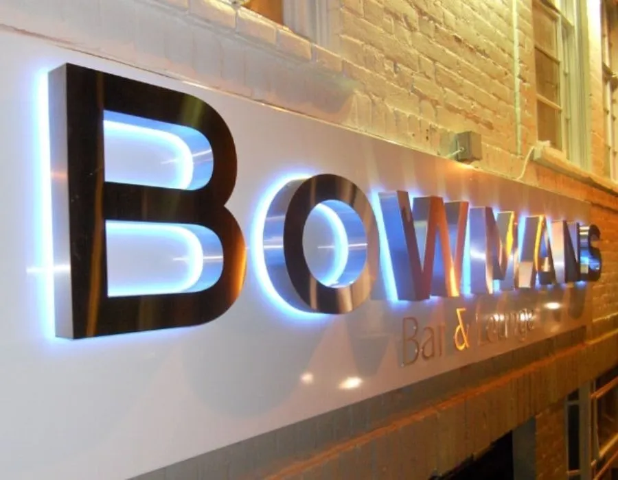 SS Brush Finish Outlit Signage Lahore