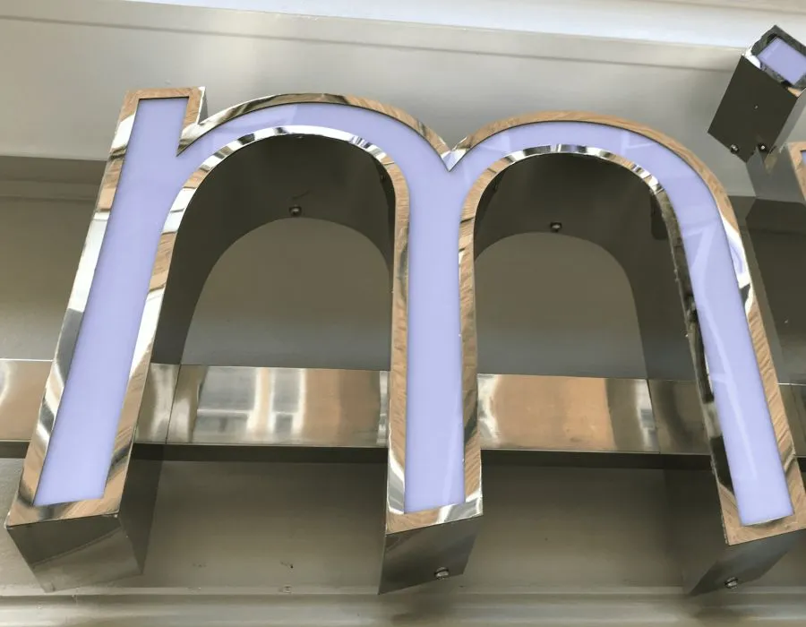 SS Mirror Finish Sign Board Lahore