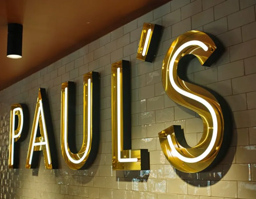 SS Reverse Letters with LED Neon Sign Board Lahore