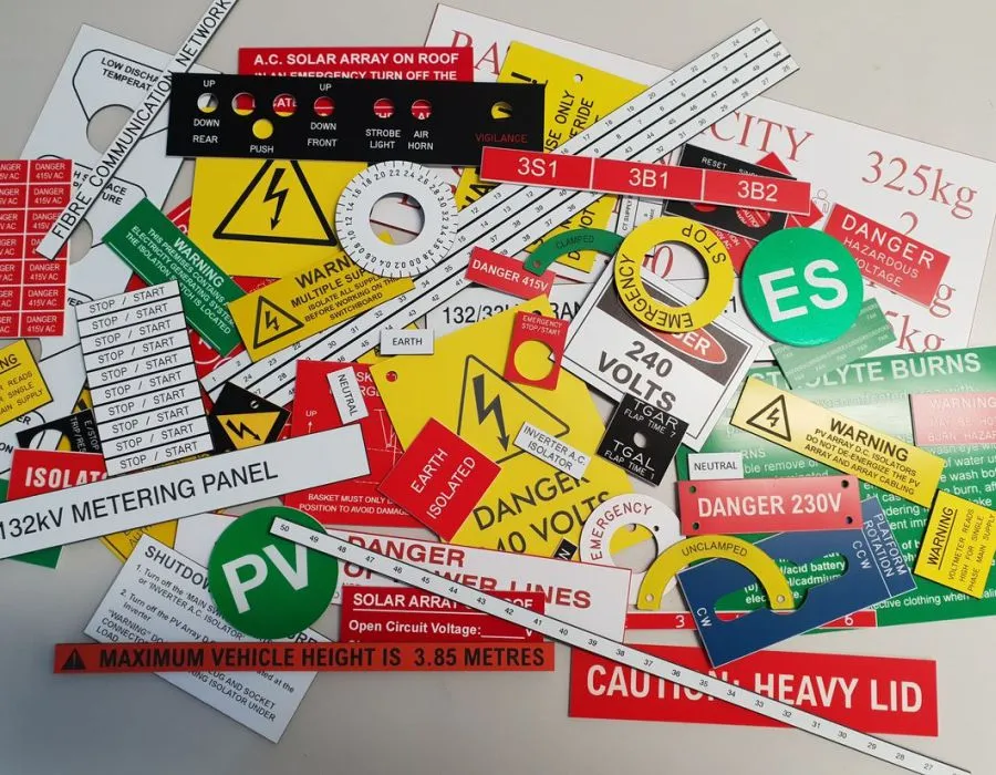 Traffolyte / PVC / Acrylic Labels Lahore