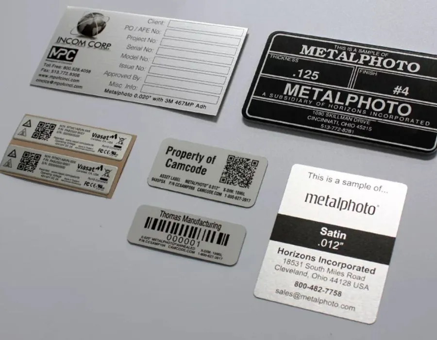 Metal Label with UV Direct Printing Lahore
