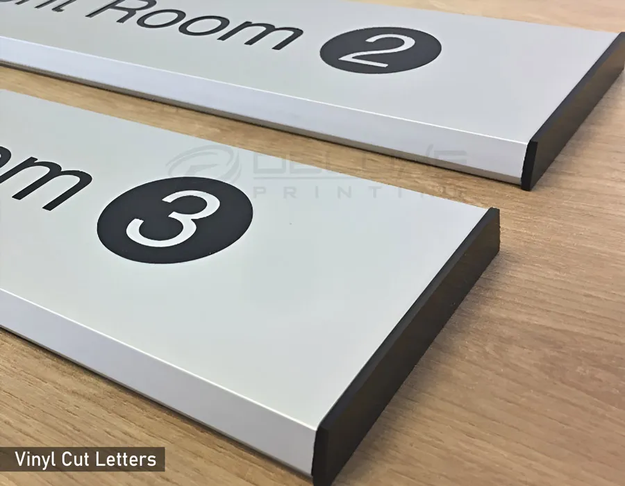 Aluminum profile with Vinyl Cut Letters Lahore