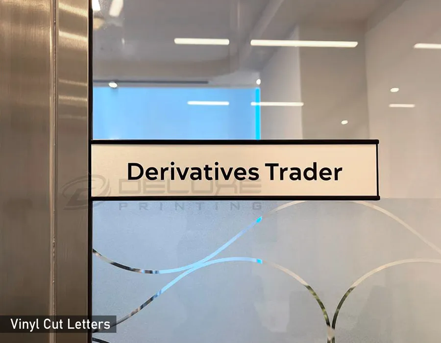 Aluminum Sliding Panels with Plate + Vinyl Cut Letters Lahore