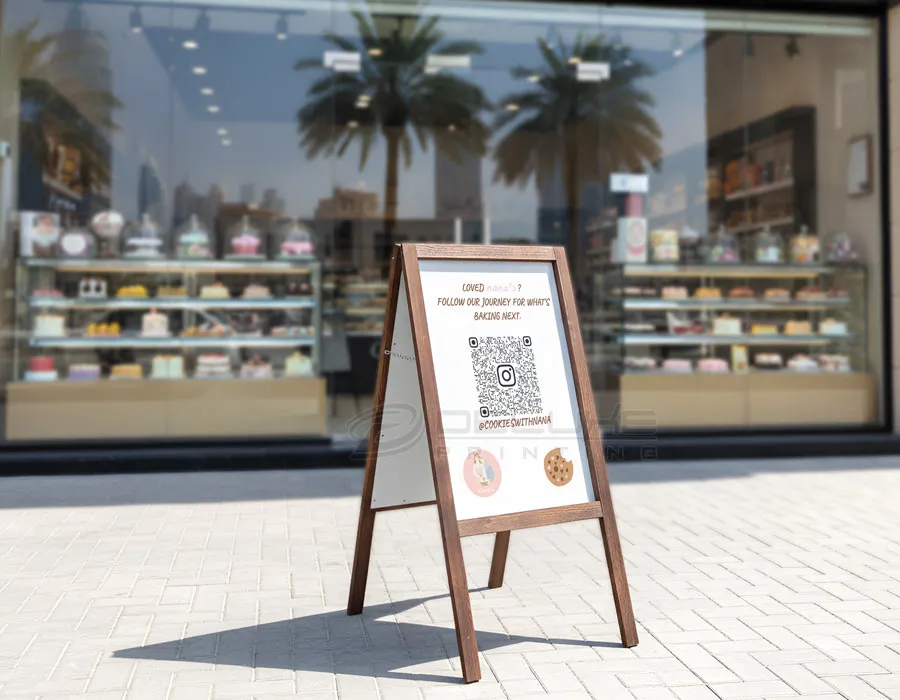 Wooden Stand with Vinyl Cut Letters / Digital Printing Lahore