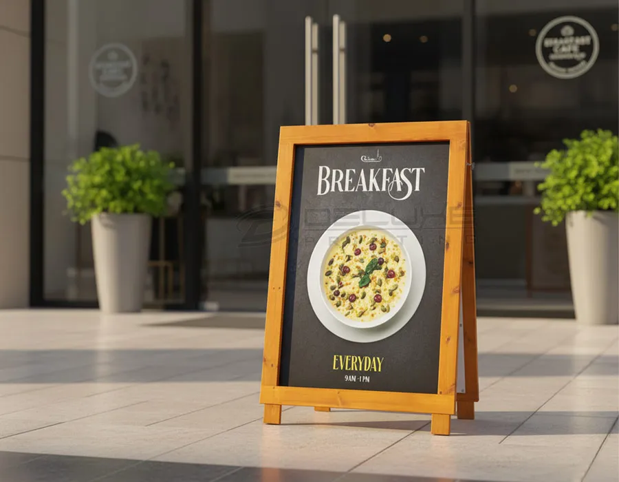 Wooden Stand with Vinyl Cut Letters / Digital Printing Lahore