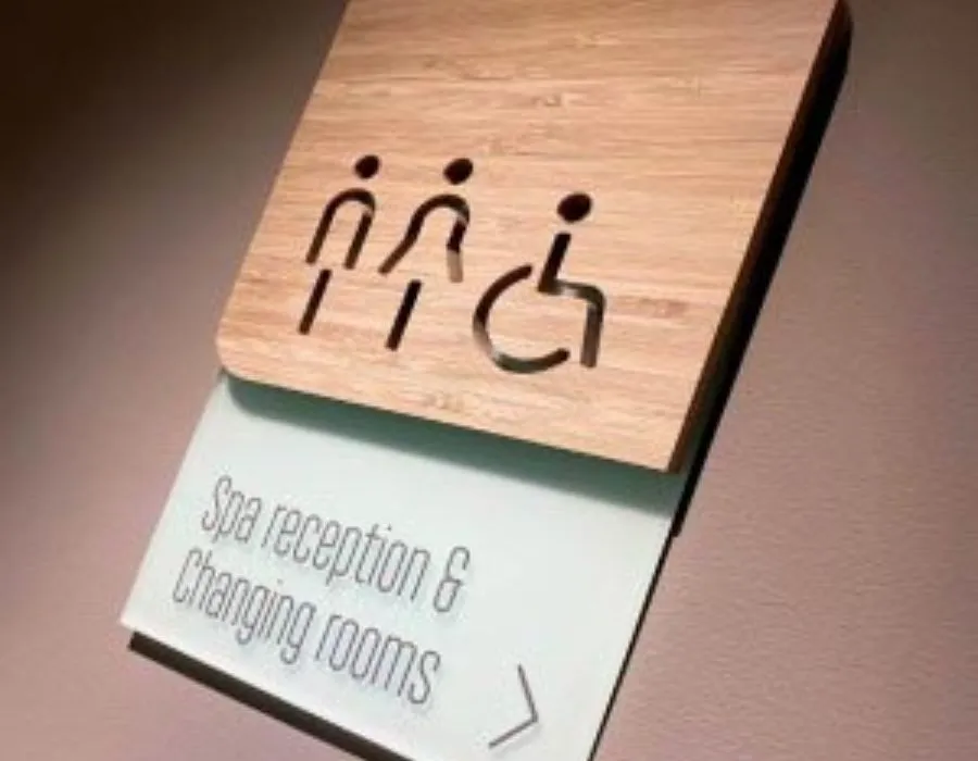 Wooden with Engraving / Revers Cut Letters Lahore