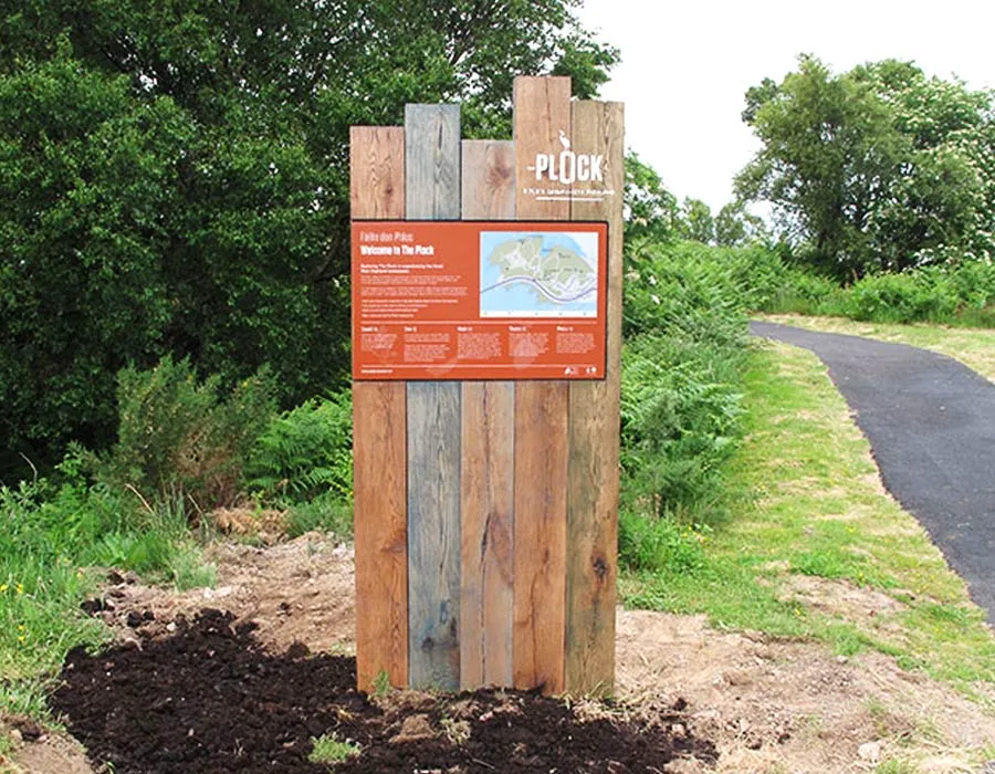 Wooden Wayfinding Signage Lahore